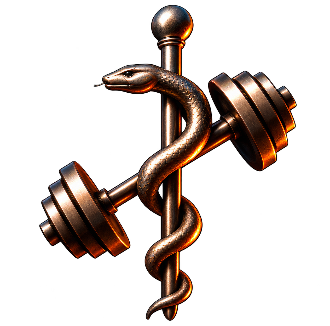 Tharakan MD medical and strength emblem